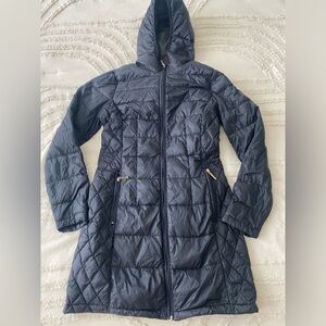 Michael Kors Black Quilted Puffer Coat XS